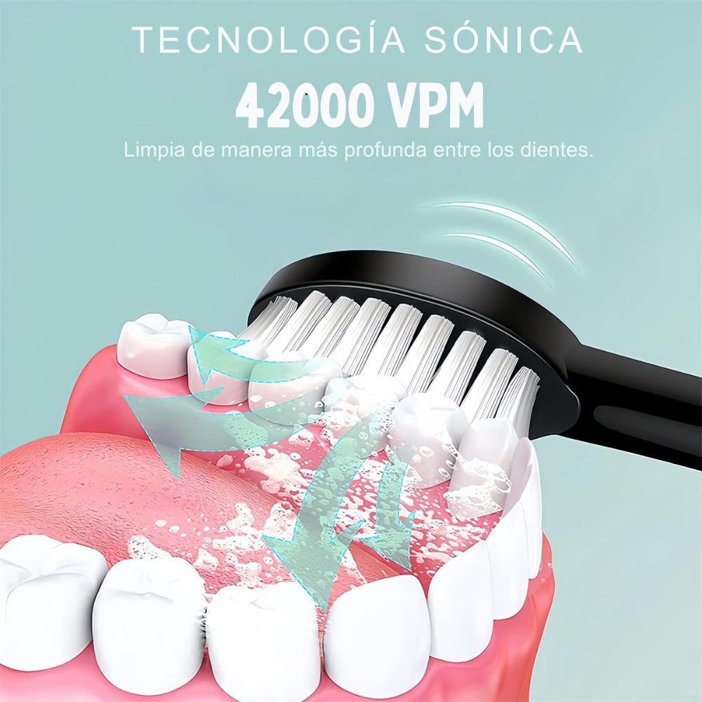 Cepillo sónico premium: 6 modos para una sonrisa perfecta