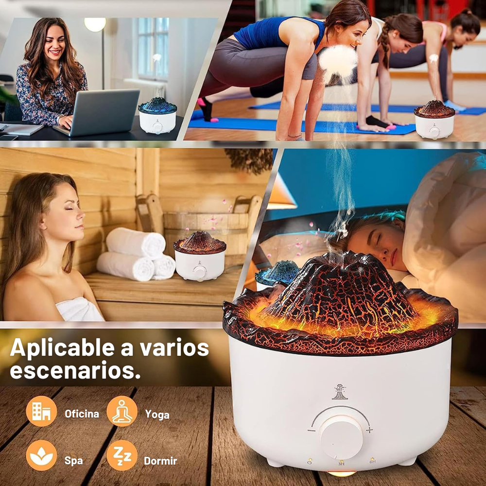 Humidificador Genérica Volcan con voltaje de 110V blanco