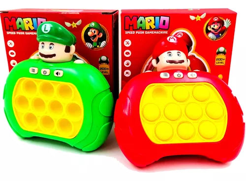 Pop It Mario y Luigi Eléctrico con Luz y Sonido - Diversión Interactiva para Todas las Edades